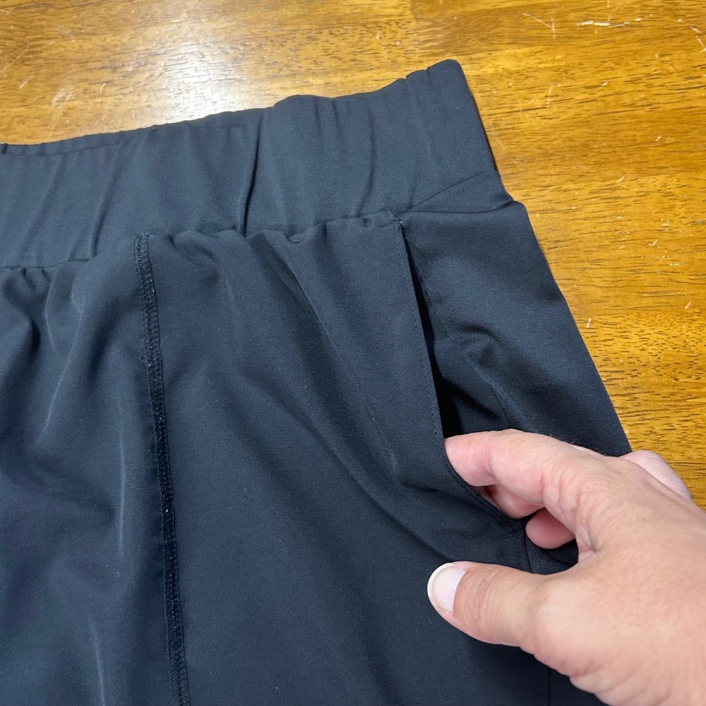 Lot of 2 Tek Gear DryTek Womens 2X Athletic Shorts Navy Blue Black Pockets - Picture 7 of 10